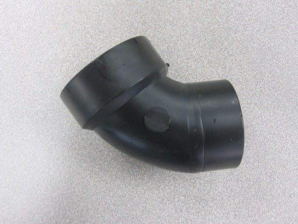 2 inch ABS DWV Plastic Fitting 60 degree Street Elbow SPG x Hub